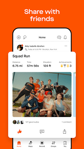 Strava Run Bike Hike VARY screenshots 2