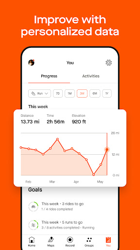 Strava Run Bike Hike VARY screenshots 4