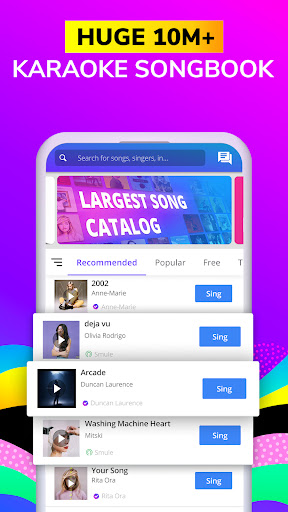 Smule Karaoke Sing Record 11.8.9 screenshots 3